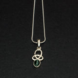 925 silver Green Tourmaline pendant
