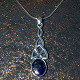 925 silver Lapis Lazuli Celtic pendant