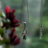 Green Tourmaline Celtic pendant
