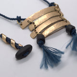 9ct yellow gold bar necklace