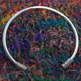 bangle with wire wrapped ends detail