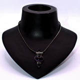 witchy Amethyst silver pendant necklace