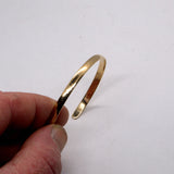9ct solid yellow gold open bangle