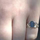 Opal Triplet and silver Celtic ring