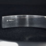 hallmarked silver open cuff bangle