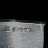 hallmarked silver rectangular profile cuff