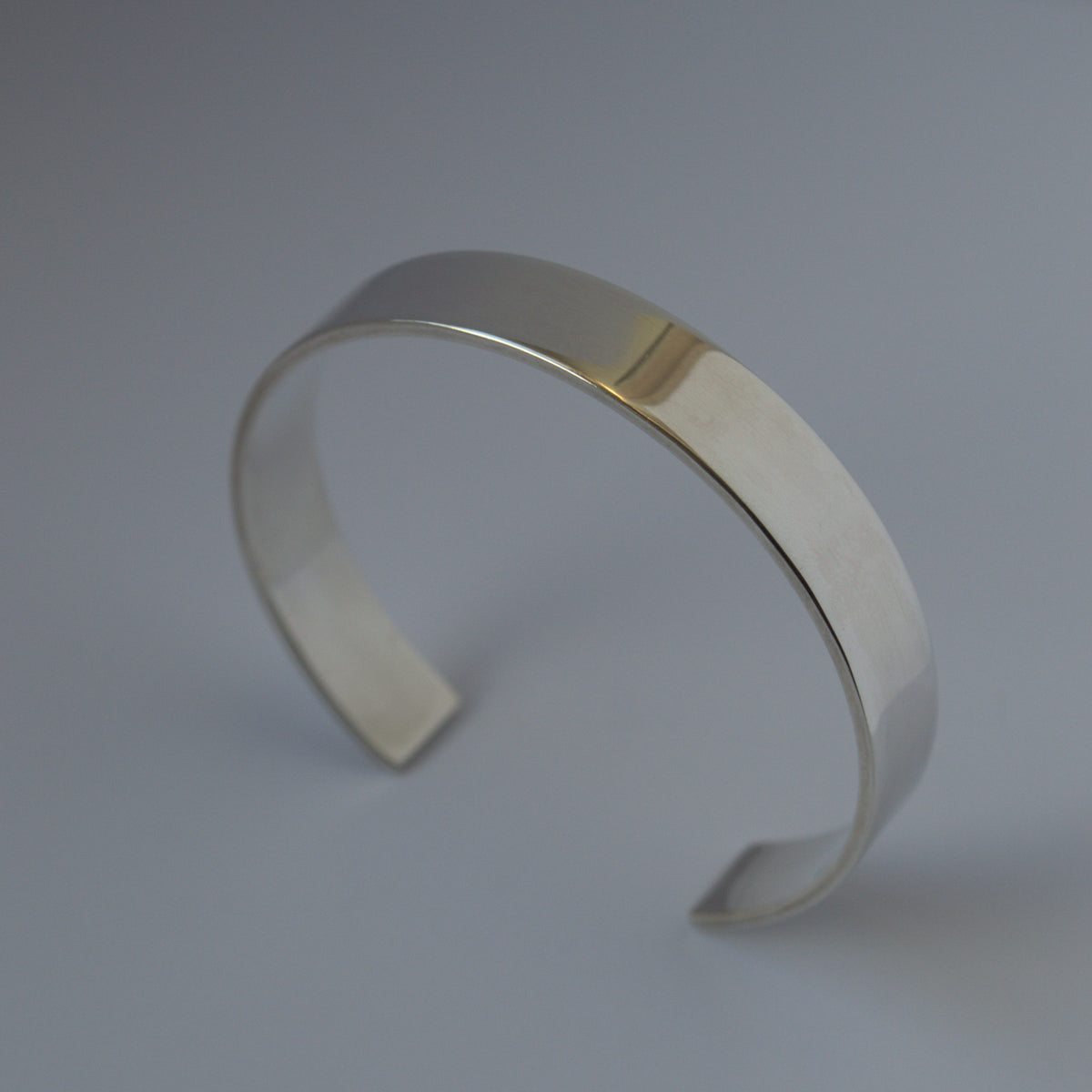 solid silver open cuff bangle – Iceni Silvercraft