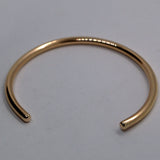 solid 9ct yellow gold open bangle