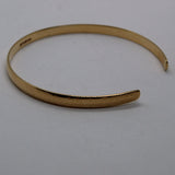 9ct solid gold open bangle