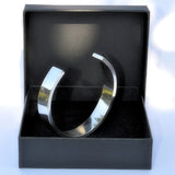 sterling silver open cuff bangle in gift box