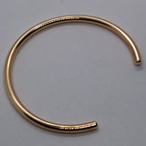 open bangle solid yellow gold