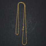 9ct gold oval link chain necklace