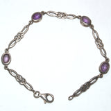 Purple gemstone Amethyst bracelet