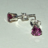 925 silver Ruby stud earrings