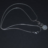 Moonstone silver Celtic pendant necklace