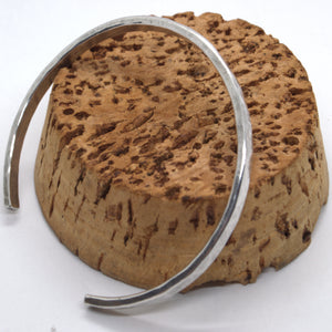 solid silver open bangle