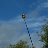 Antique acorn hatpin, 9ct yellow gold hatpin