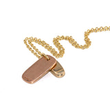 hallmarked gold ingots pendant necklace