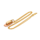 solid 375 gold ingots pendant necklace