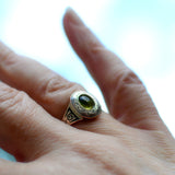 yellow gold and Peridot ring