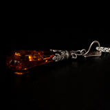 oak leaves nature pendant necklace