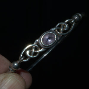 vintage Lilac Amethyst Celtic bracelet