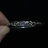 Vintage Lavender Amethyst Celtic bracelet