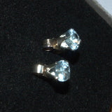 Aquamarine 925 stud earrings