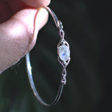 sterling silver Rainbow Moonstone bracelet