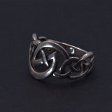 Celtic silver knot ring