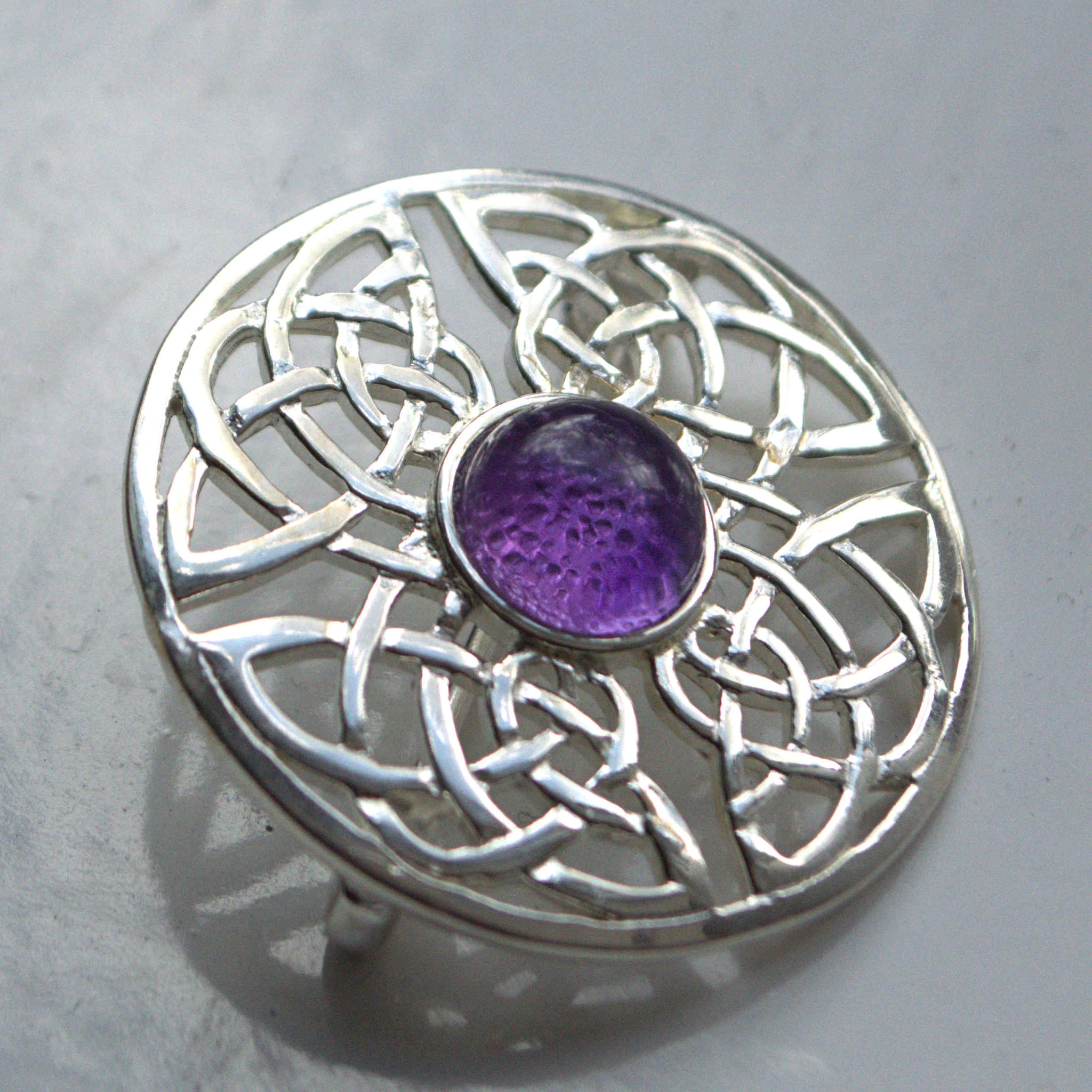 Celtic Shield outlets Fianna Amethyst and Sterling Silver Necklace