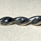 hallmarked solid silver twisted wire torc