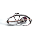 hallmarked Charles Horner silver brooch