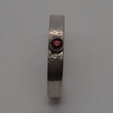 jewellery set Garnet and solid silver ring