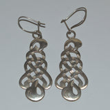 vintage Scottish silver drop earrings