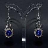 preowned silver Lapis Lazuli earrings