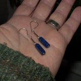 Lapis Lazuli and solid silver drop earrings