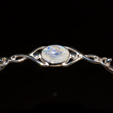 925 silver Celtic Moonstone bracelet