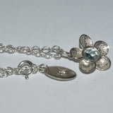 Nature 925 silver Aquamarine necklace