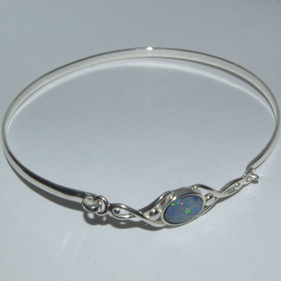 sterling silver Opal Celtic bracelet