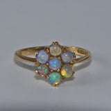 Opal and solid 9ct yellow gold ring