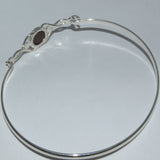 Opal silver Celtic bracelet back view