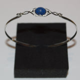 silver bracelet Lapis Lazuli September birthstone