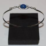 Lapis Lazuli 925 silver Celtic bracelet