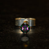 Mystic Topaz silver stud earrings