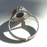 September birthstone Lapis Lazuli silver ring