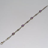 silver and Amethyst Celtic bracelet