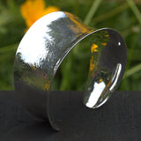 solid silver open bangle