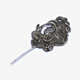 Vintage Art Nouveau style silver brooch pin