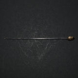 Antique acorn hatpin, 9ct yellow gold hatpin